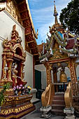 Chiang Mai - Wat Phra That Doi Suthep. Detail of the Ubosot. 